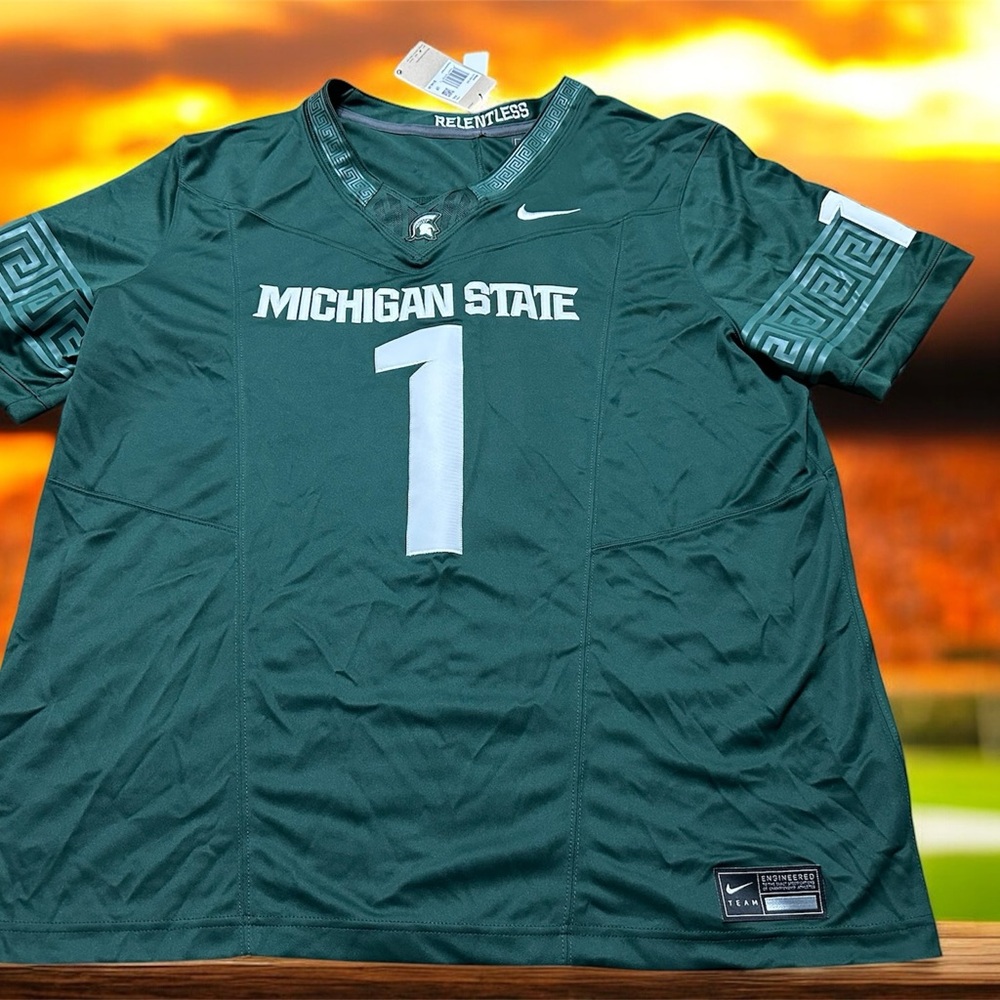 Nike Michigan State Green Jersey